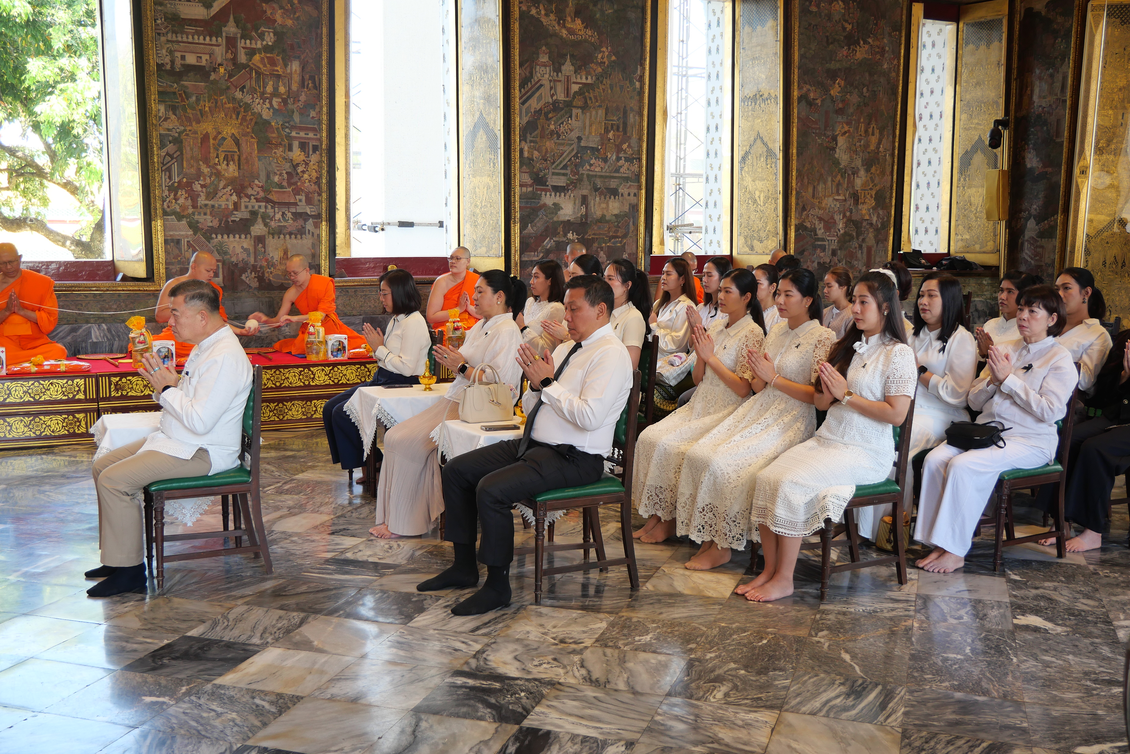 title - ปลัดกระทรวงเกษตรและสหกรณ์ พร้อมด้วยคณะผู้จัดเตรียมงานพระราชพิธีพืชมงคลจรดพระนังคัลแรกนาขวัญ ประจำปี ๒๕๖๙ ทำบุญถวายผ้าไตรและเครื่องไทยธรรม